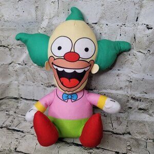 The Simpsons Krusty The Clown Plush Stuffed Doll Toy 12" Universal Television